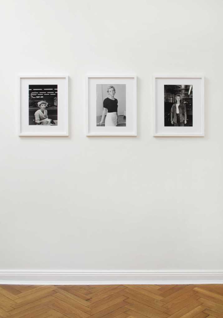 Installation view of the exhibition 'Sheroes of Photography Part IV: Sibylle Bergemann' at Kicken Berlin showing photographs from Bergemann's 'Workplace' series (various dates)