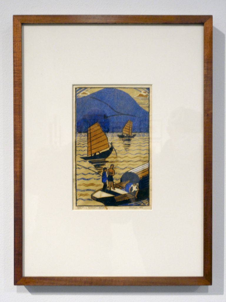 Eveline Syme (Australian, 1888-1961) 'Hong Kong harbour' 1934 (installation view)