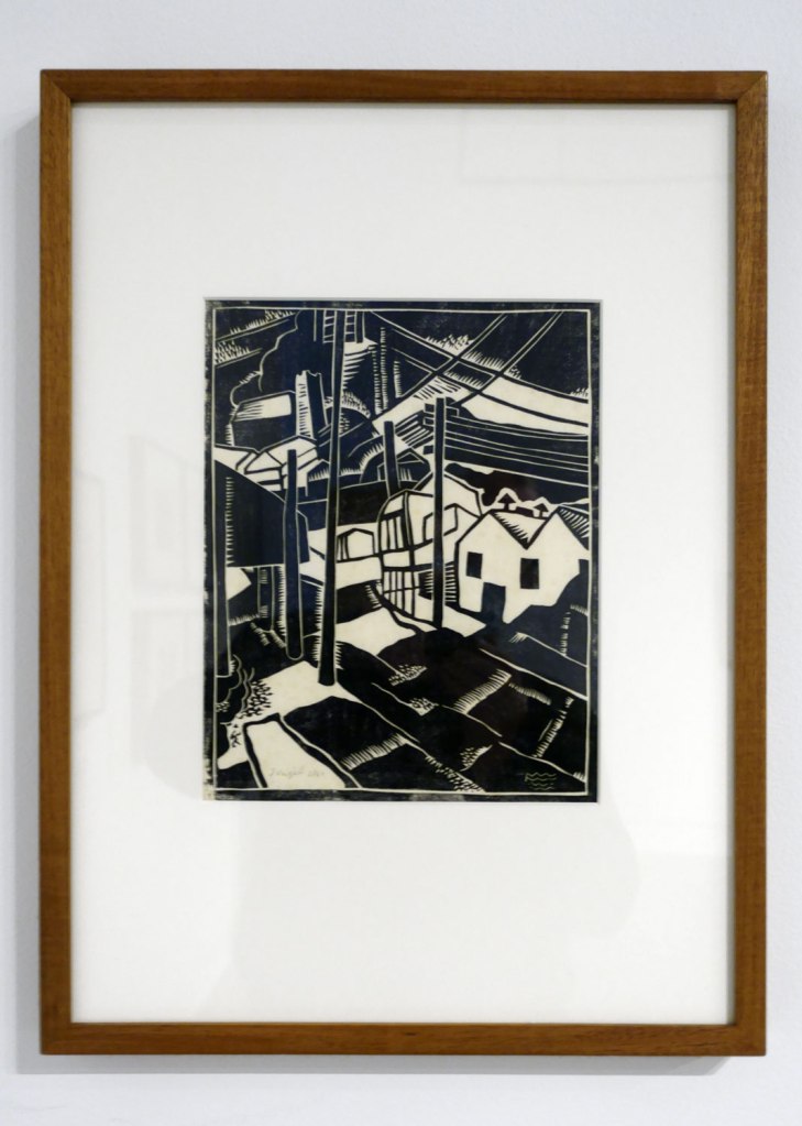 Frank Weitzel (New Zealand, 1905 - England 1932) 'Slum street' c. 1929 (installation view)