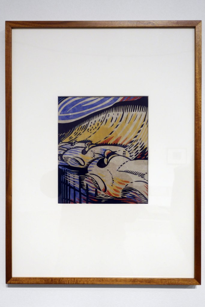 Claude Flight (English, 1881-1955) 'Brooklands' c. 1929 (installation view)