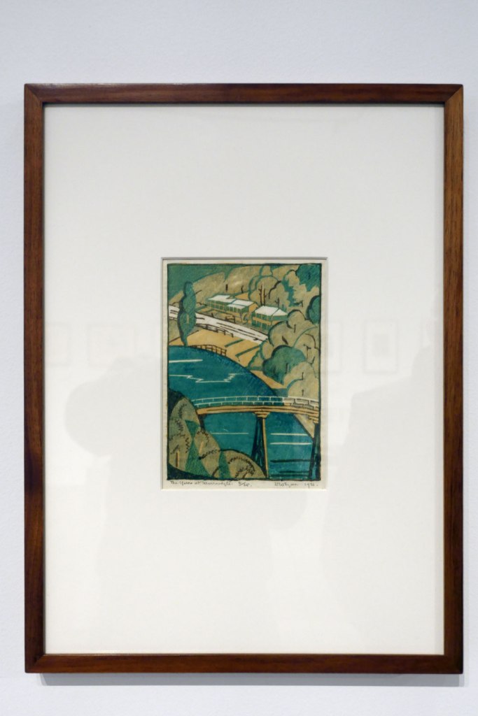 Eveline Syme (Australian, 1888-1961) 'The Yarra at Warrandyte' 1931 (installation view)