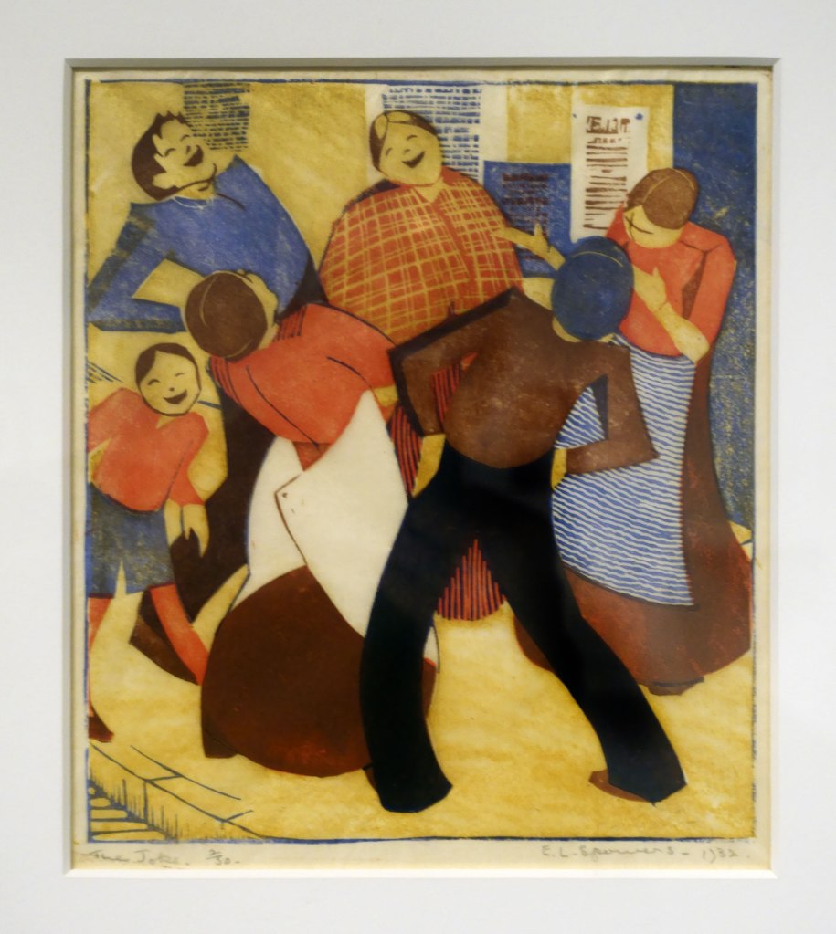 Ethel Spowers (Australian, 1890-1947) 'The joke' 1932 (installation view)