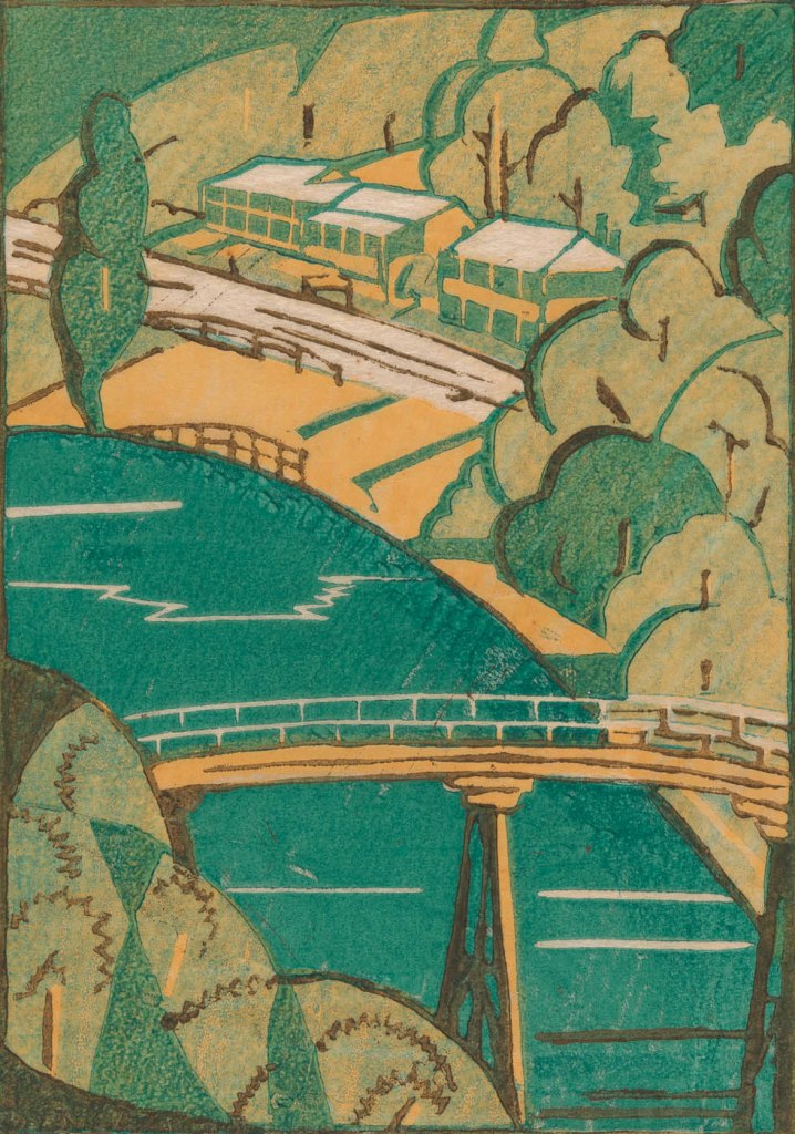 Eveline Syme (Australian, 1888-1961) 'The Yarra at Warrandyte' 1931
