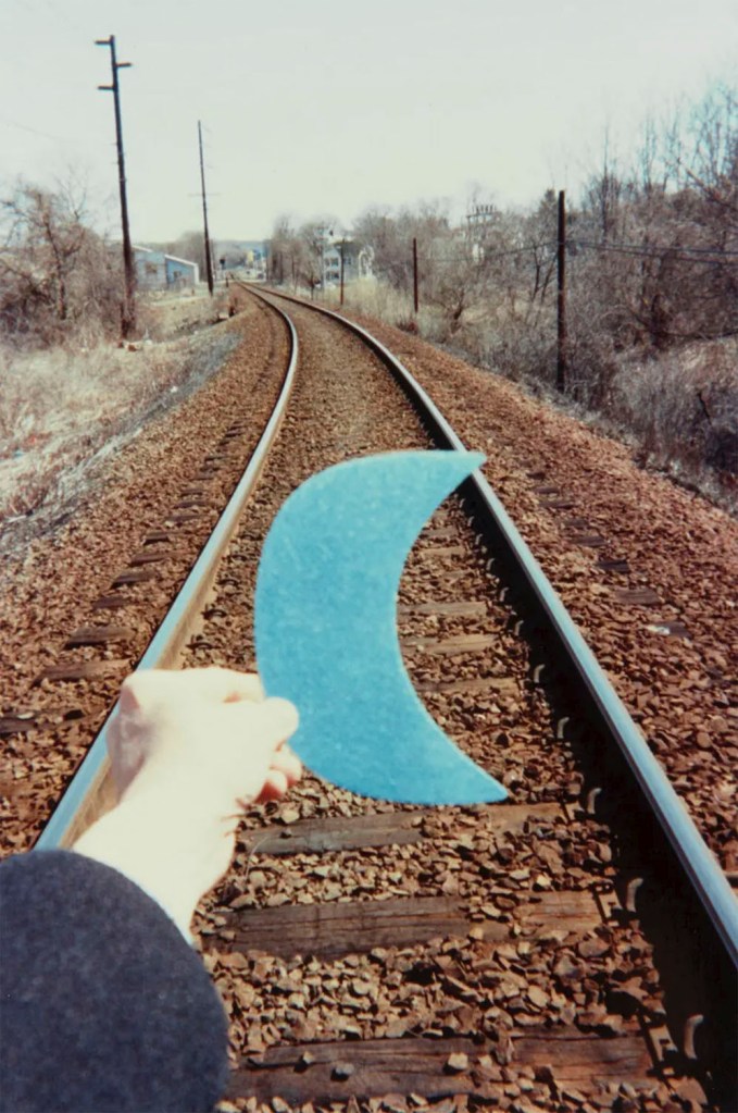 Ray Johnson (American, 1927-1995) 'Untitled (Bill and Railroad Tracks)' Spring 1992) Ray Johnson (American, 1927-1995) 'Untitled (Bill and Railroad Tracks)' Spring 1992)