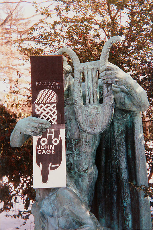 Ray Johnson (American, 1927-1995) 'Cage and Satie with Orpheus and Eurydice, Planting Fields Arboretum' February 1993 Ray Johnson (American, 1927-1995) 'Cage and Satie with Orpheus and Eurydice, Planting Fields Arboretum' February 1993