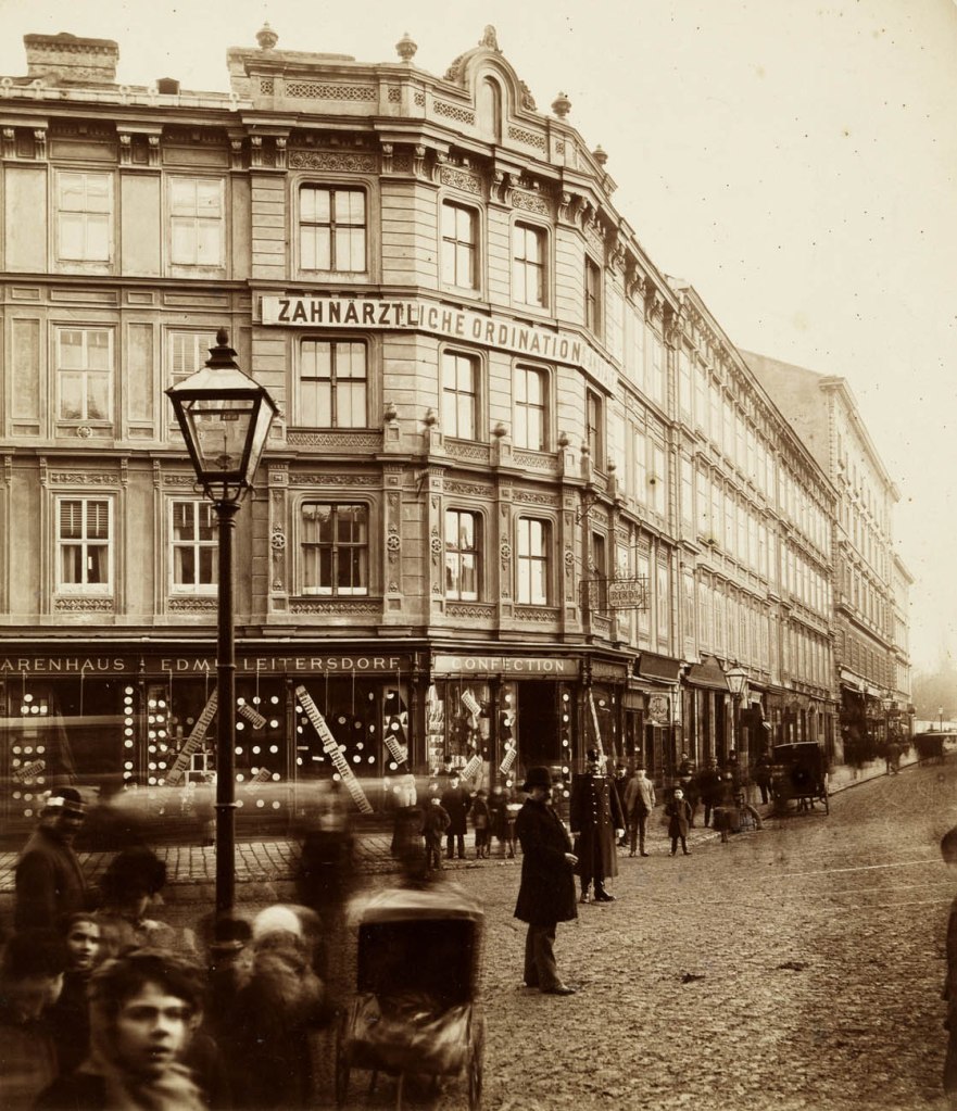Michael Frankenstein & Comp. 'Währinger Straße' 1880's from the exhibition 'Instantly! Vienna Street Photography' at the Wien Museum, Vienna, May - Oct, 2022