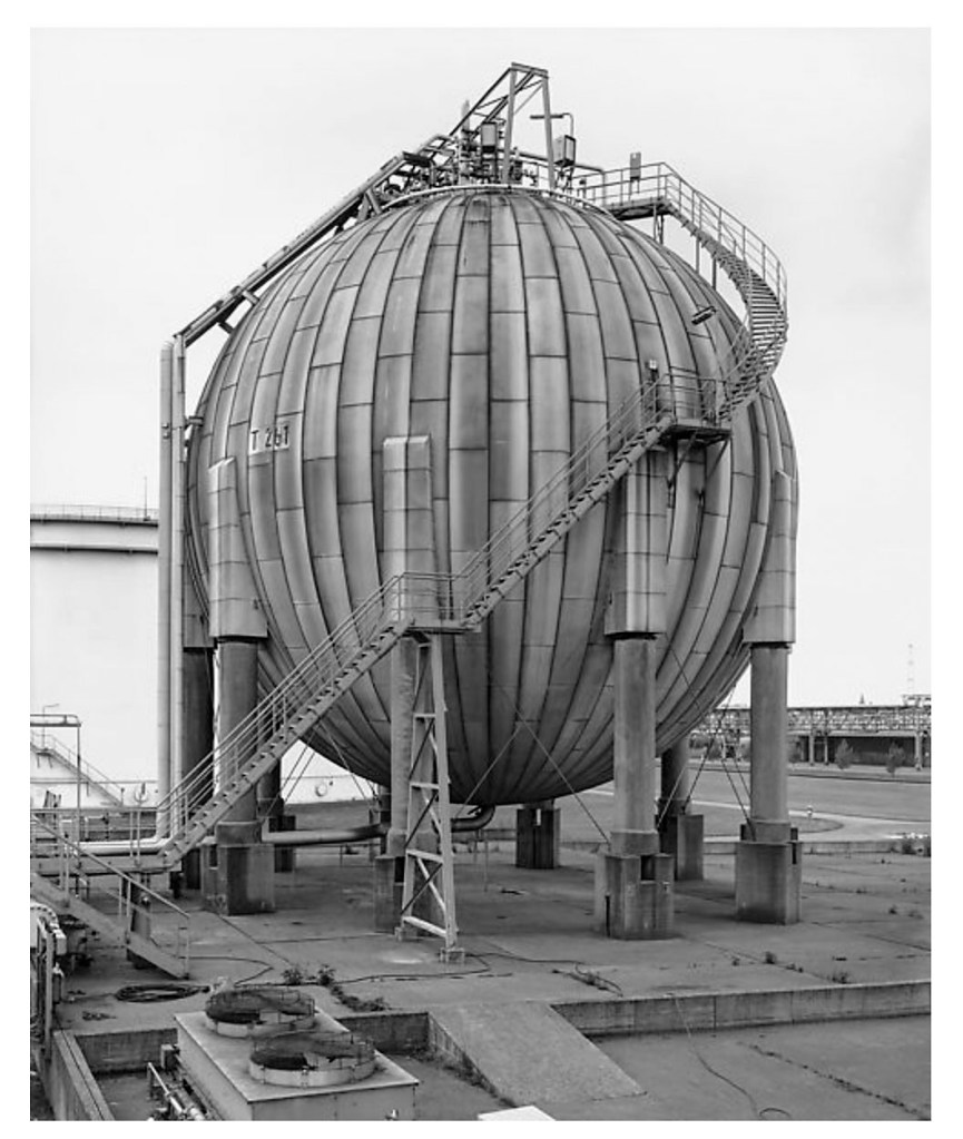 Bernd and Hilla Becher (German, active 1959-2007) 'Gas Tank, Wesseling / Cologne, Germany' 1983 Bernd and Hilla Becher (German, active 1959-2007) 'Gas Tank, Wesseling / Cologne, Germany' 1983