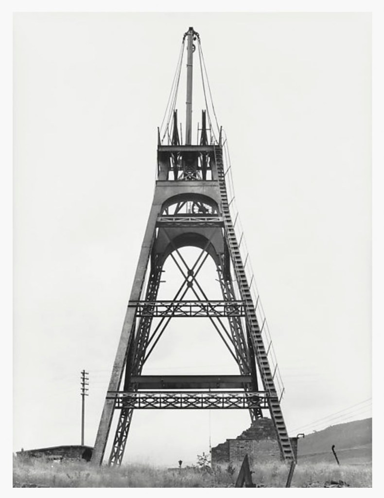 Bernd and Hilla Becher (German, active 1959-2007) 'Winding Tower, Cwm Cynon Colliery, Mountain Ash, South Wales, Great Britain' 1966 Bernd and Hilla Becher (German, active 1959-2007) 'Winding Tower, Cwm Cynon Colliery, Mountain Ash, South Wales, Great Britain' 1966