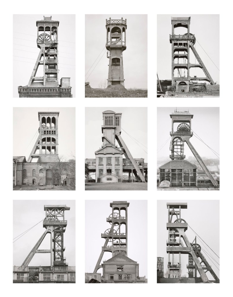 Bernd and Hilla Becher (German, active 1959-2007) 'Winding Towers (Belgium and France)' 1967-1988 Bernd and Hilla Becher (German, active 1959-2007) 'Winding Towers (Belgium and France)' 1967-1988