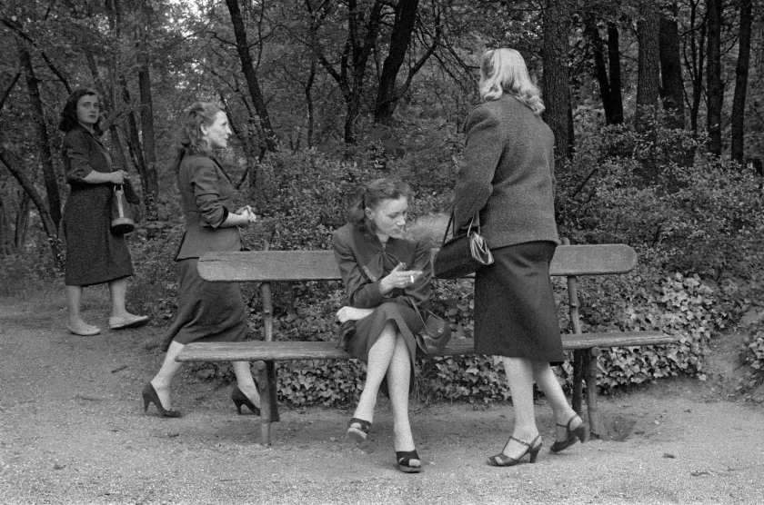 Frank Horvat (Italian, 1928-2020) 'Prostitutes in the Bois de Boulogne, Paris' 1955