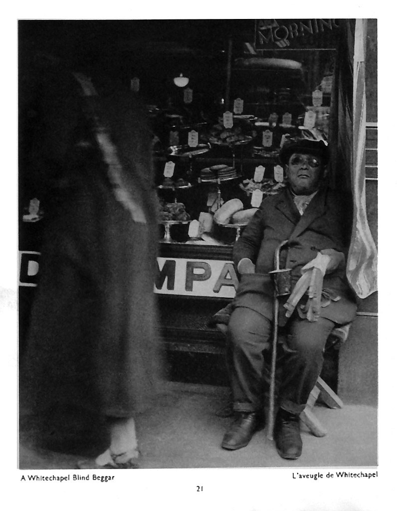 Bill Brandt. 'A Whitechapel Blind Beggar' From 'The English At Home' (1936)