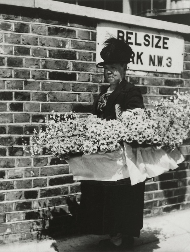 Bill Brandt (British born Germany, 1904-1983) 'Flowerseller in Hampstead, All a blowin' and a growin'' 1936