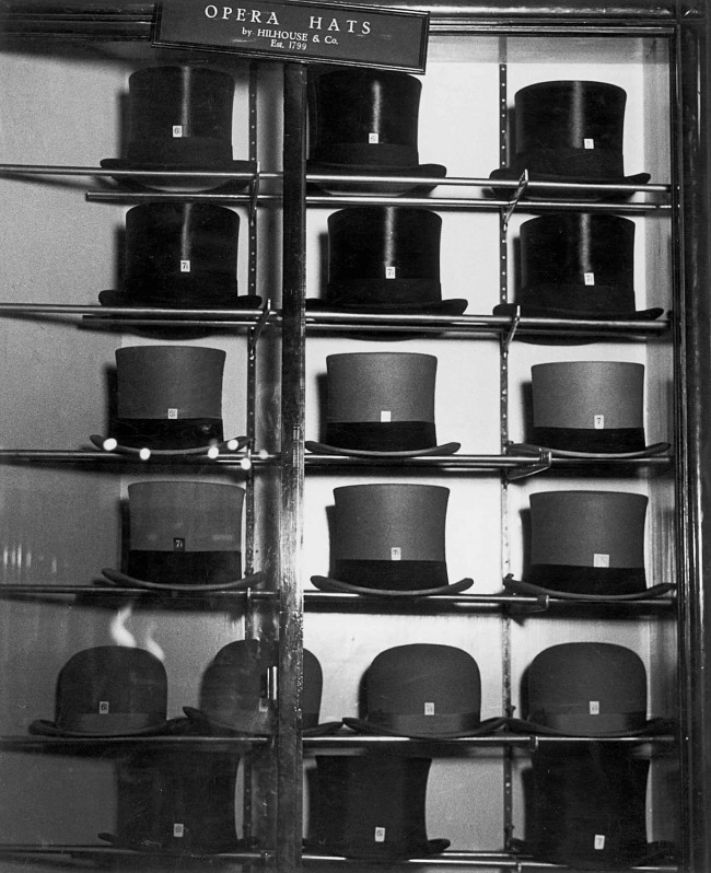 Bill Brandt (British born Germany, 1904-1983) 'Hatter's window, Bond Street' c. 1931-1935