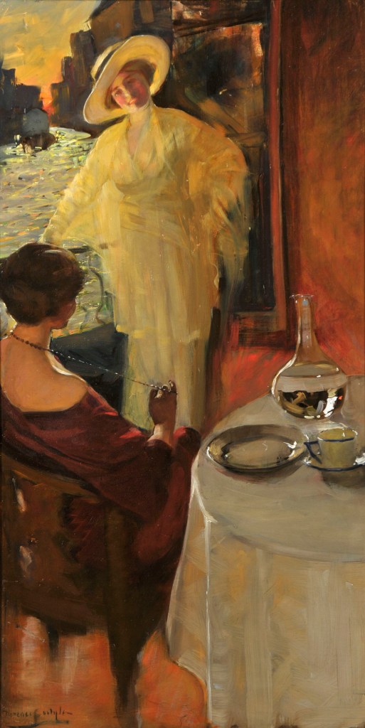 Florence Carlyle (Canadian, 1864-1923) 'The Guest, Venice' 1913