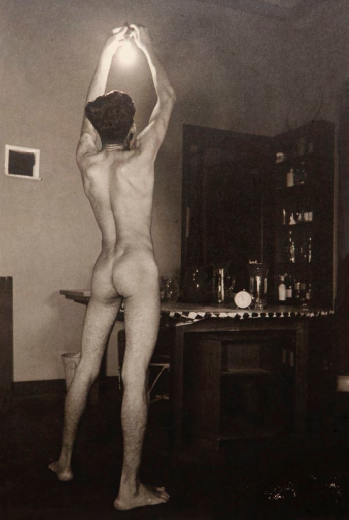 Lionel Wendt (Sri Lankan, 1900-1944) 'Nude with a light bulb' c. 1935