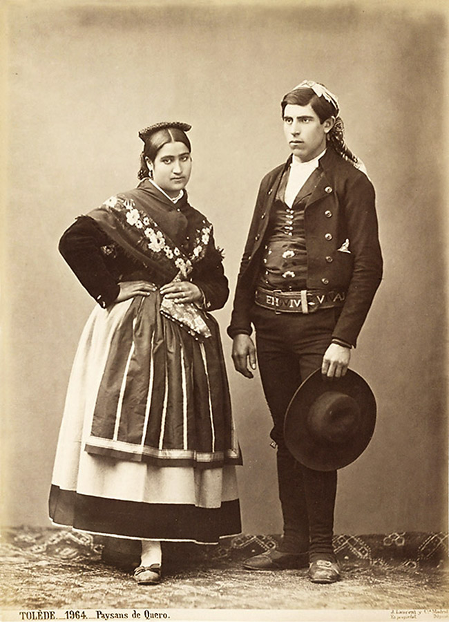 Juan Laurent (1816-1886, photographer) 'Inhabitants of Quero, Toledo Province' 1878