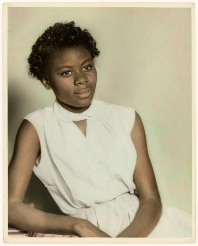 Rev. Henry Clay Anderson (American, 1911-1998) 'A hand-tinted portrait of a young woman' 1950s