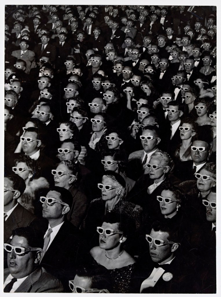 Jay Eyerman (American, 1906-1985) 'Audience watches movie wearing 3‑D spectacles' 1952