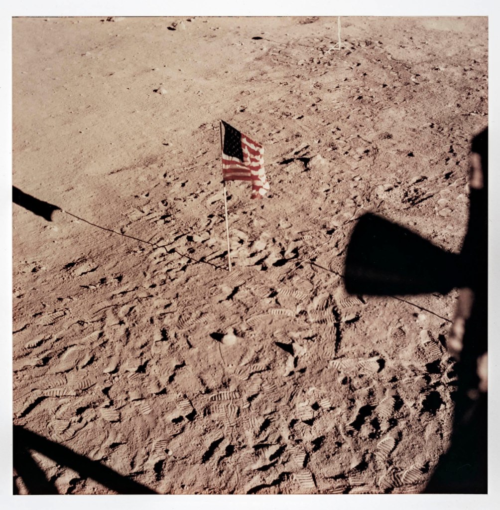 National Aeronautics and Space Administration (NASA) 'Vintage NASA Photograph of the Apollo 11 Moon Landing' 1969