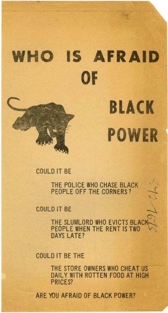 Black Panther Party pamphlet 1966