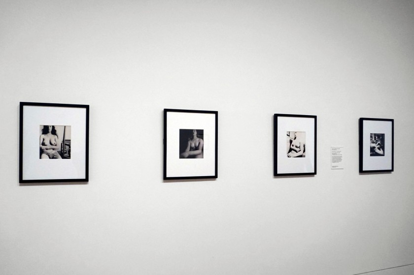 Installation view of the exhibition 'Bill Brandt: Inside the Mirror' at Tate Britain, London, October 2022 - January 2023 showing Brandt nudes from the 1950s