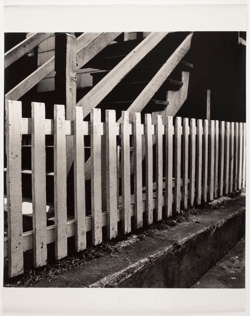 Ilse Bing (American born Germany, 1899-1998) 'Picket Fence' 1953