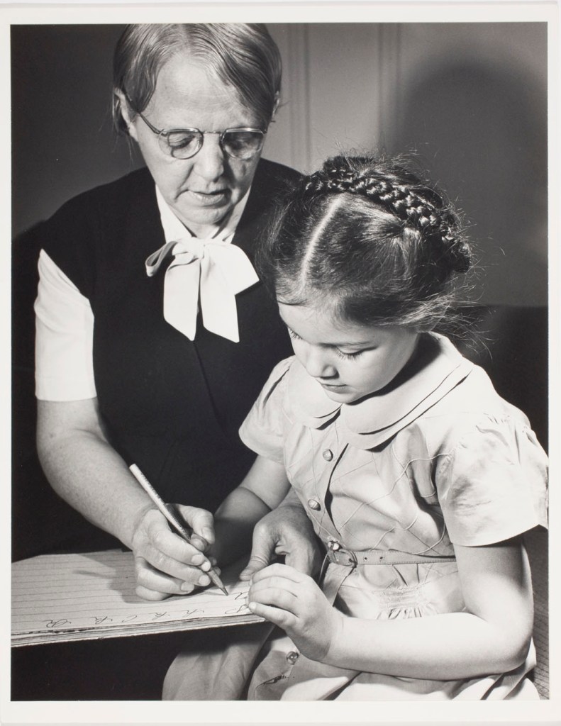 Ilse Bing (American born Germany, 1899-1998) 'Antigone with Teacher' 1950