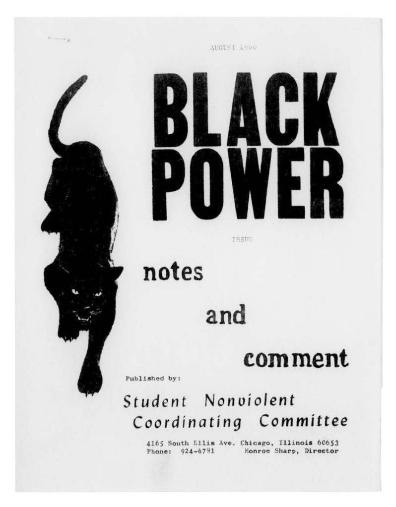 Gordon Parks (American, 1912-2006) 'Student Nonviolent Coordinating Committee pamphlet' 1966