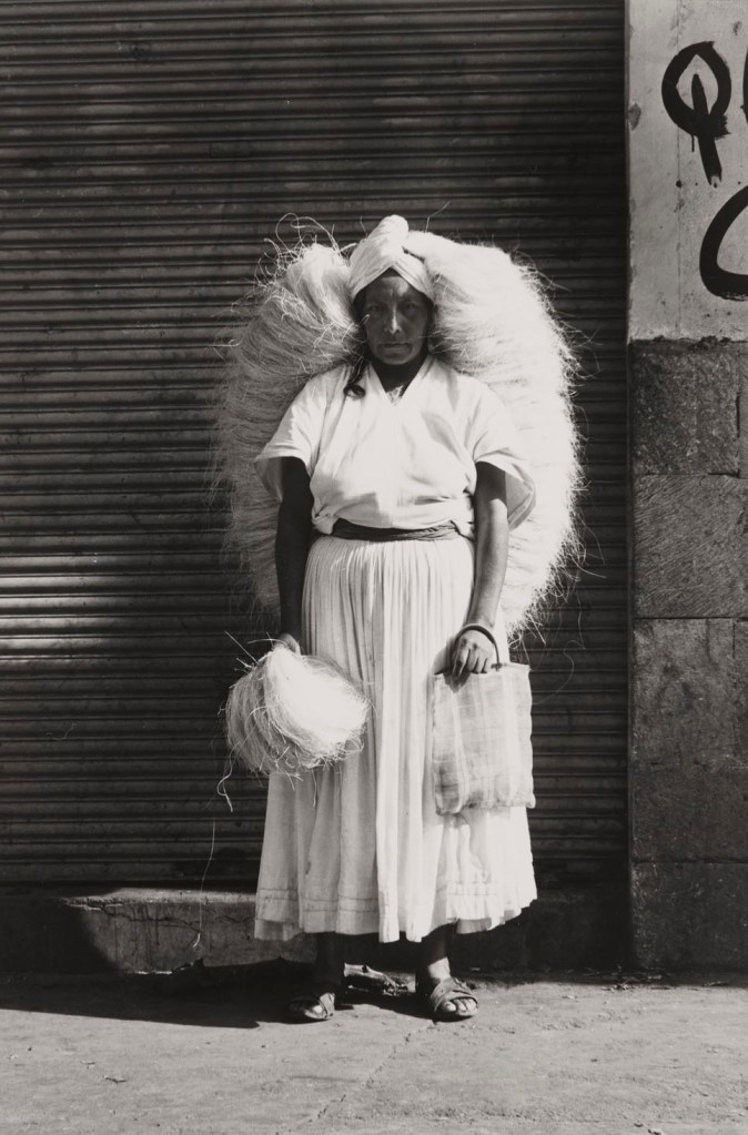 Graciela Iturbide (Mexican, b. 1942) 'Sponge Vendor, Oaxaca' (Vendedora de zacate, Oaxaca) 1974
