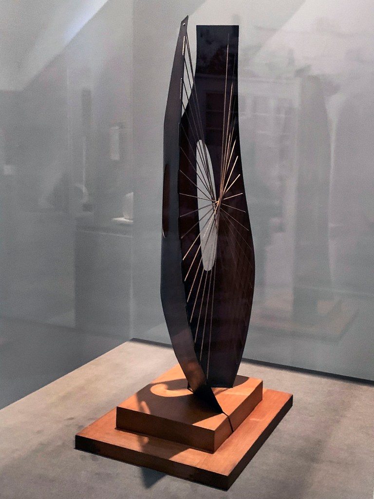 Barbara Hepworth (British, 1903-1975) 'Maquette for Winged Figure' 1957 (installation view)