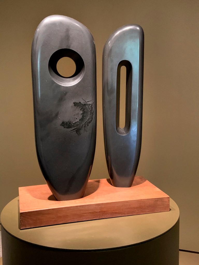 Barbara Hepworth (British, 1903-1975) 'Two Figures (Menhirs)' 1964 (installation view)