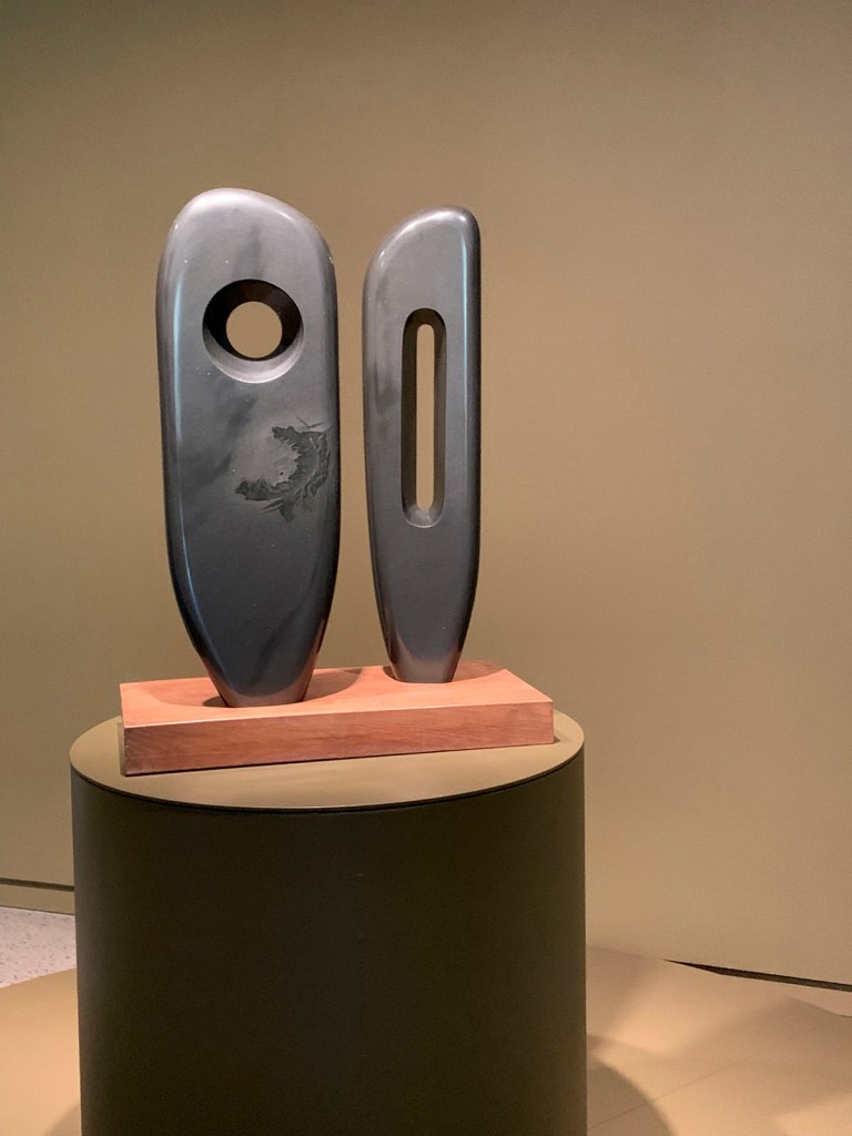 Barbara Hepworth (British, 1903-1975) 'Two Figures (Menhirs)' 1964 (installation view)