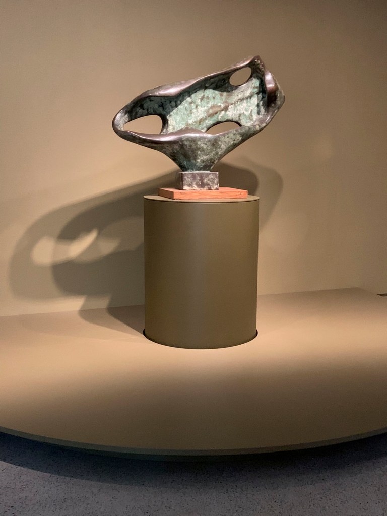 Barbara Hepworth (British, 1903-1975) 'Sea Form (Porthmeor)' 1958 (installation view)