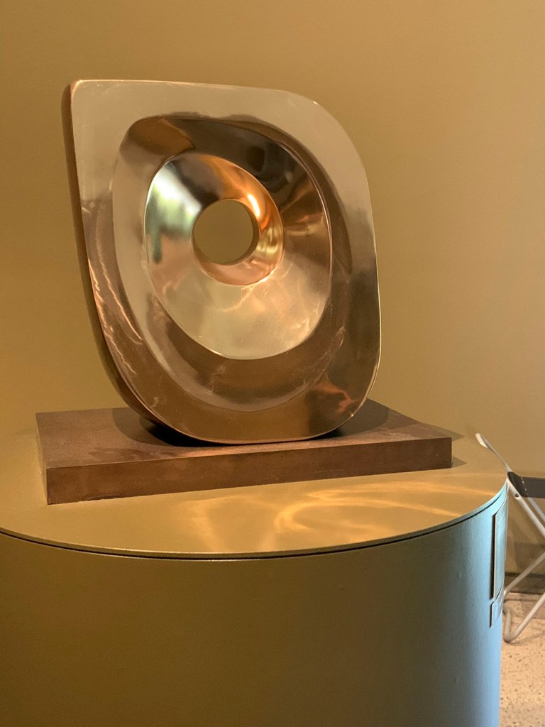 Barbara Hepworth (British, 1903-1975) 'Head (Ra)' 1971 (installation view)