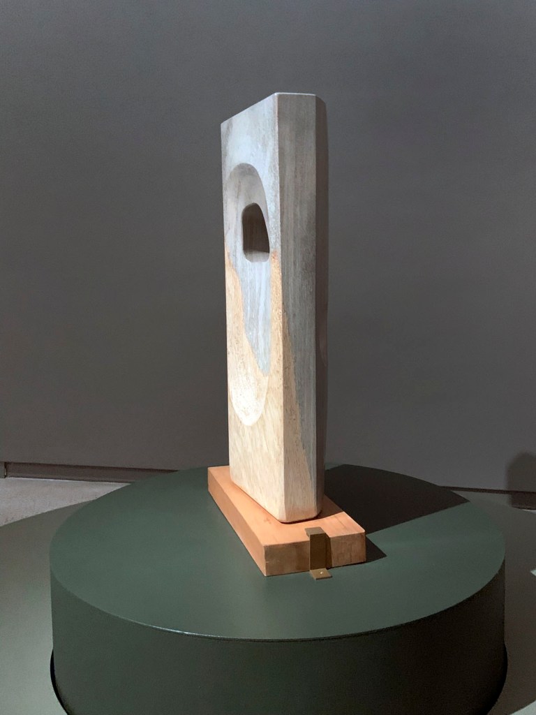 Barbara Hepworth (British, 1903-1975) 'Rock Face' 1973 (installation view)