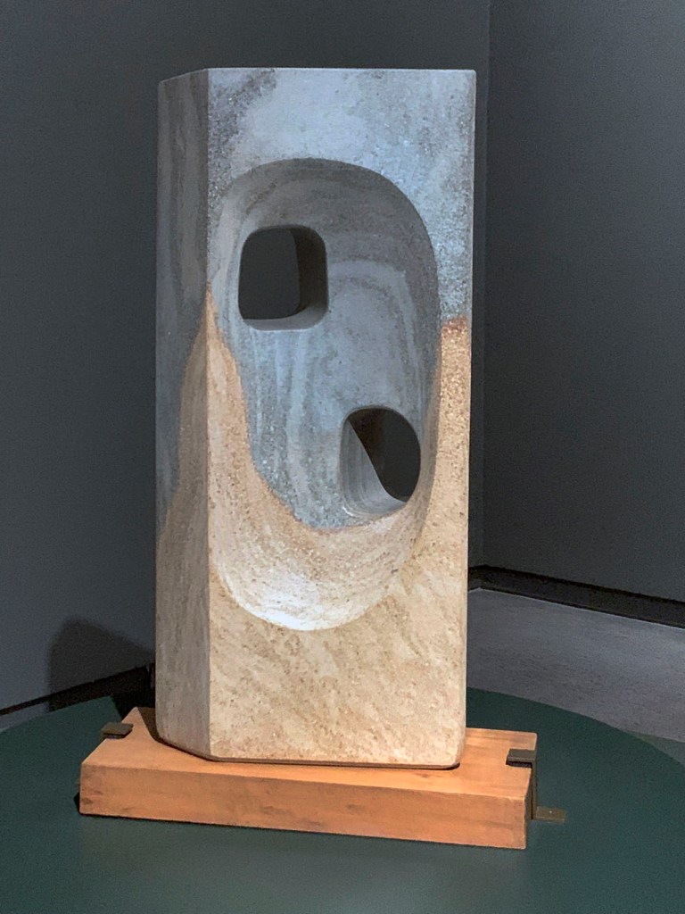 Barbara Hepworth (British, 1903-1975) 'Rock Face' 1973 (installation view)
