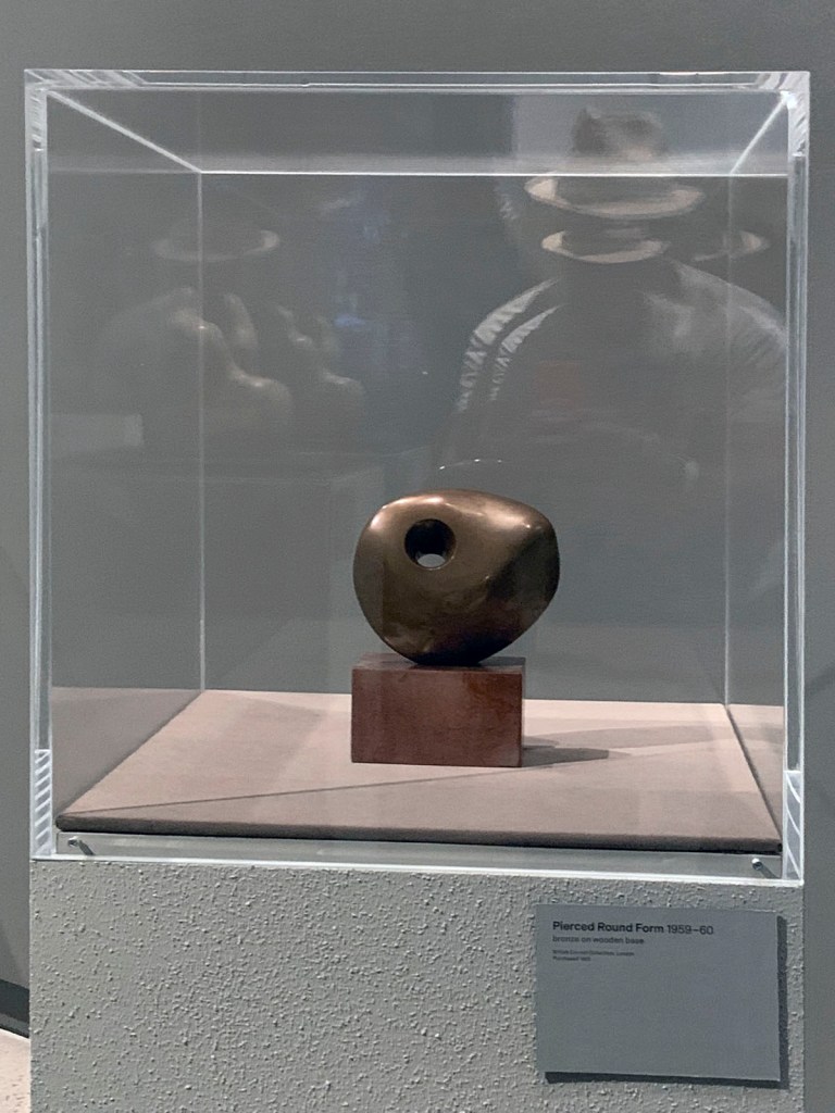 Barbara Hepworth (British, 1903-1975) 'Pierced Round Form' 1959-1960 (installation view)