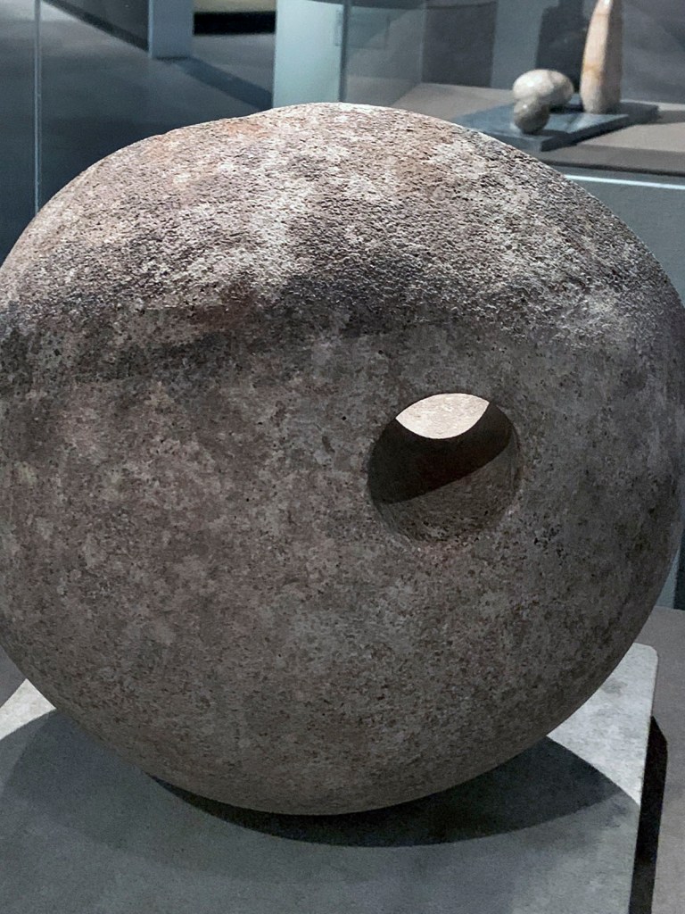 Barbara Hepworth (British, 1903-1975) 'Pierced Hemisphere II' 1937-1938 (installation view)