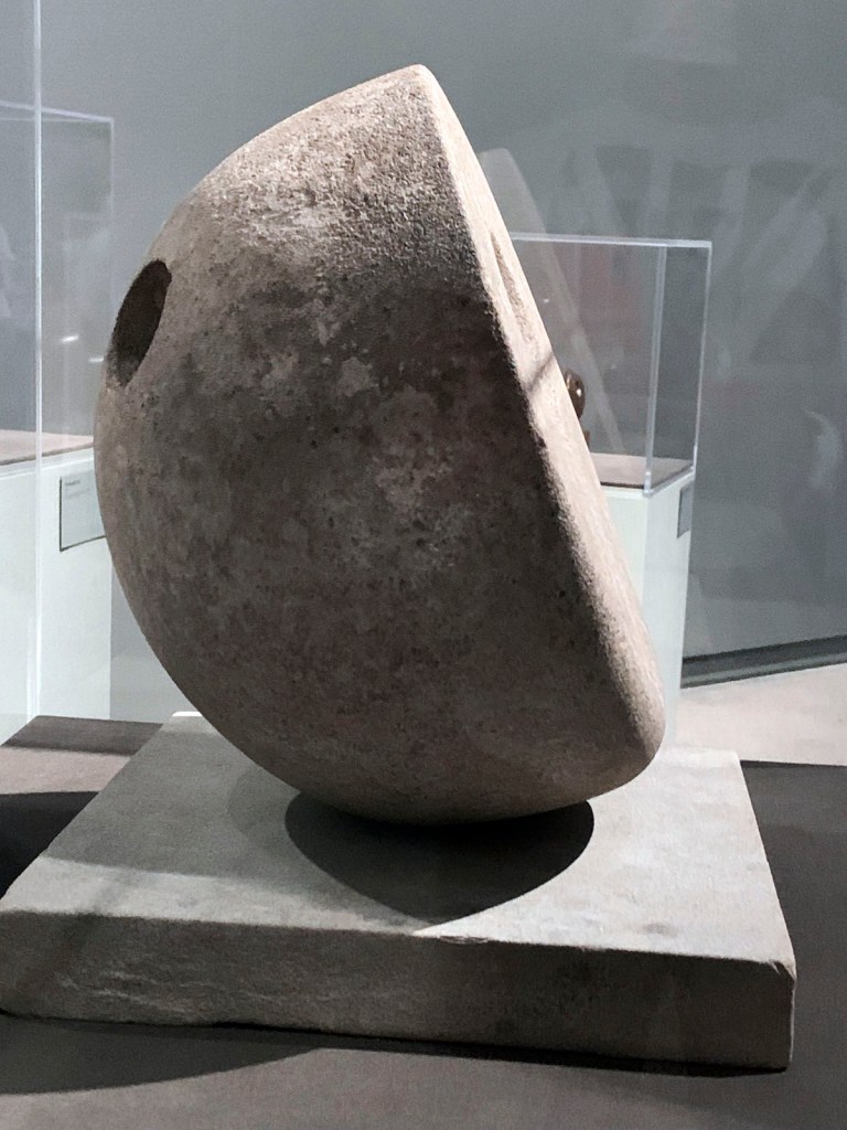 Barbara Hepworth (British, 1903-1975) 'Pierced Hemisphere II' 1937-1938 (installation view)