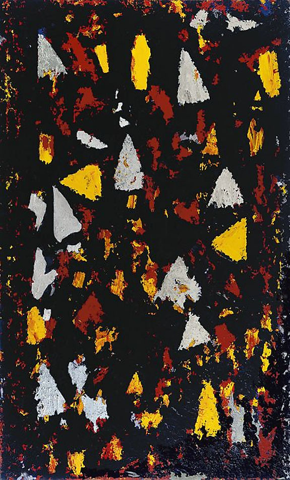 Peter Booth (Australian born England, b. 1940, Australia from 1958) 'Painting 1975' 1975 from the exhibition 'Peter Booth' at TarraWarra Museum of Art, Healesville, Nov 2022 - March 2023
