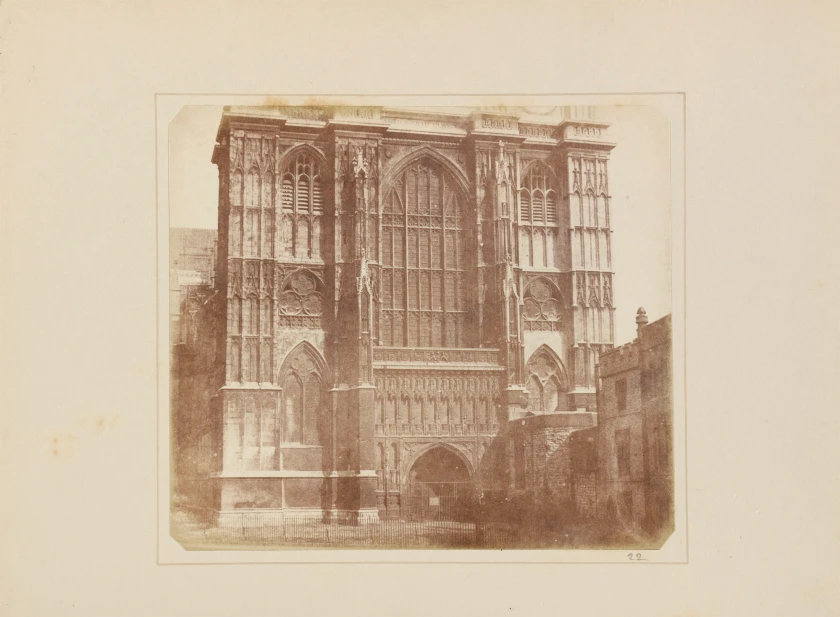 Nicolaas Henneman (Netherlands/England, 1813-1898) 'The West Façade of Westminster Abbey' Taken before May 1845