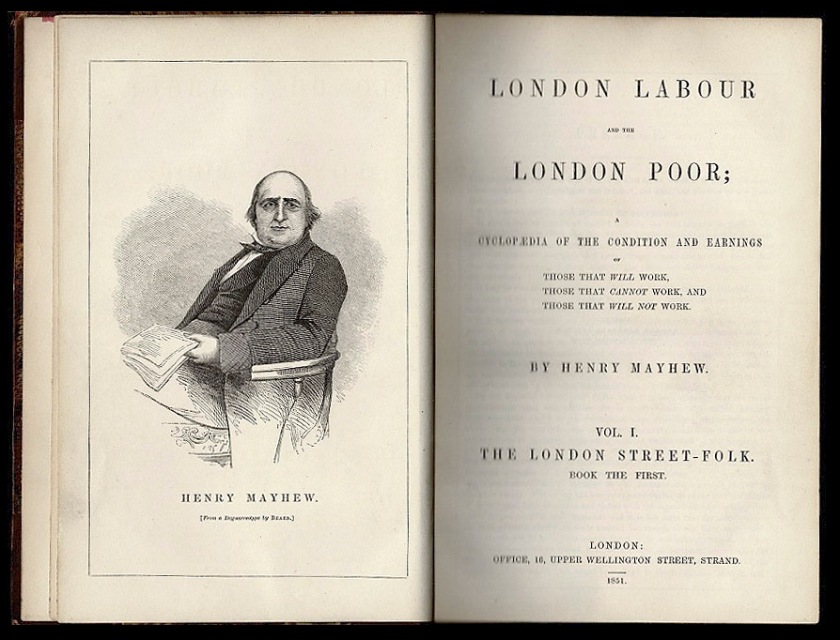 Henry Mayhew (English, 1812-1887) 'London labour and the London poor; a cyclopedia of the condition and earnings of those that will work, those that cannot work, and those that will not work: The London street-folk; comprising, street sellers. Street buyers. Street finders. Street performers. Street artizans. Street labourers. With numerous illustrations from photographs' London, 1851