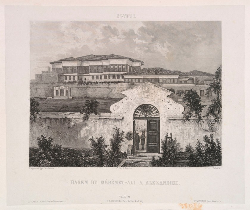 Noël Marie Paymal Lerebours (French, 1807-1873) 'Plate 6: Egypte: Harem de Méhémet-Ali a Alexandre' c. 1840