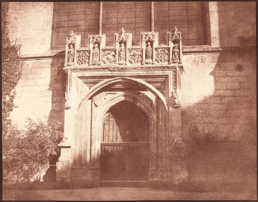 William Henry Fox Talbot (English, 1800-1877) 'An Ancient Door in Magdalen College, Oxford' April 1843