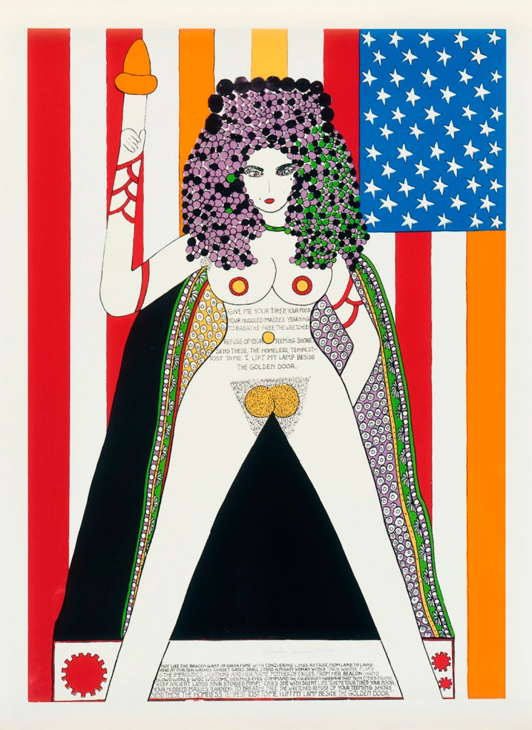 Dorothy Iannone (American, 1933-2022) 'The Statue Of Liberty' 1977 Dorothy Iannone (American, 1933-2022) 'The Statue Of Liberty' 1977