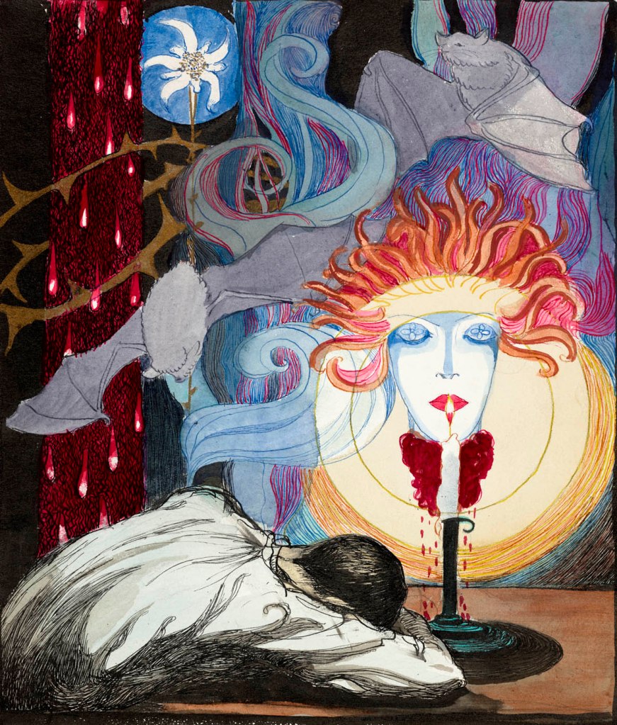 Jeanne Mammen (German, 1890-1976) 'Man and Medusa' 1910-1914 Jeanne Mammen (German, 1890-1976) 'Man and Medusa' 1910-1914