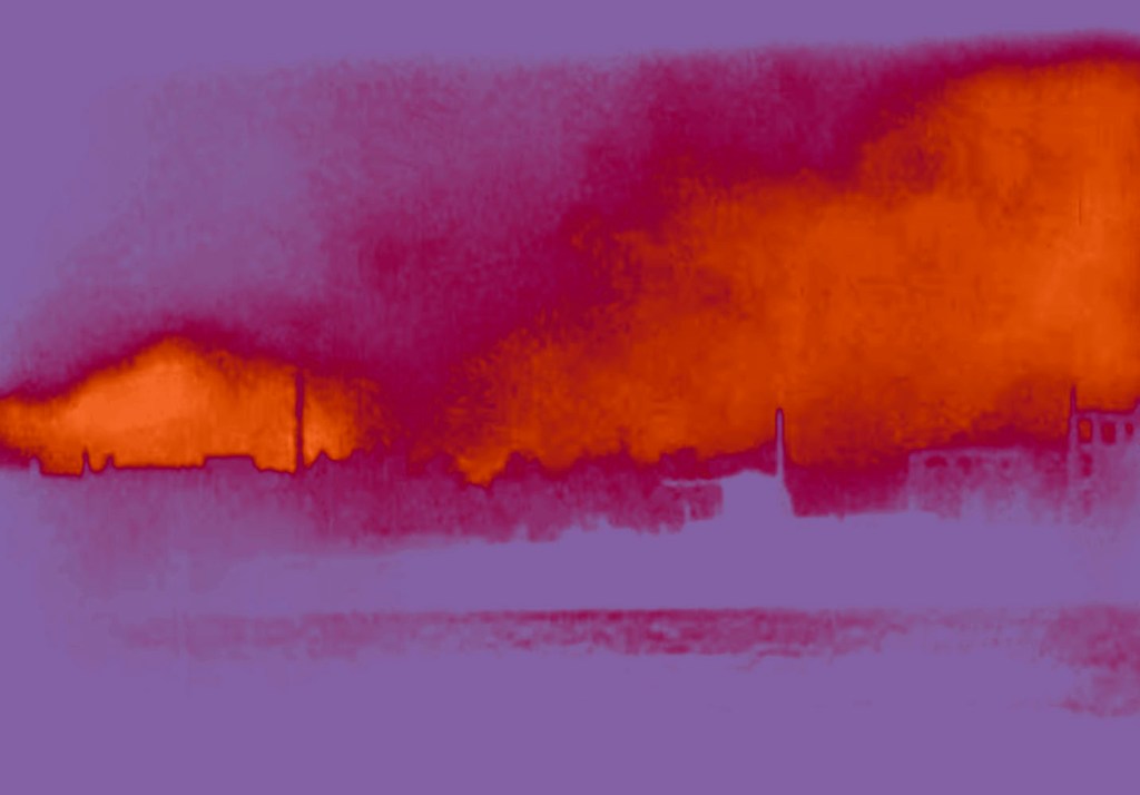 Marcus Bunyan (Australian, b. 1958). 'City (destruction)' 2023