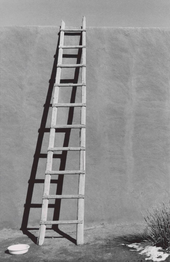 Georgia O'Keeffe (American, 1887-1986) 'Ladder against Studio Wall with White Bowl' 1959-1960