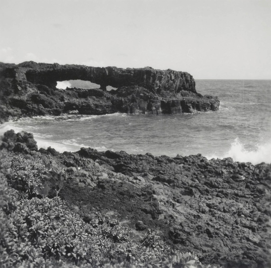 Georgia O'Keeffe (American, 1887-1986) 'Natural Stone Arch near Leho'ula Beach, 'Aleamai' March 1939