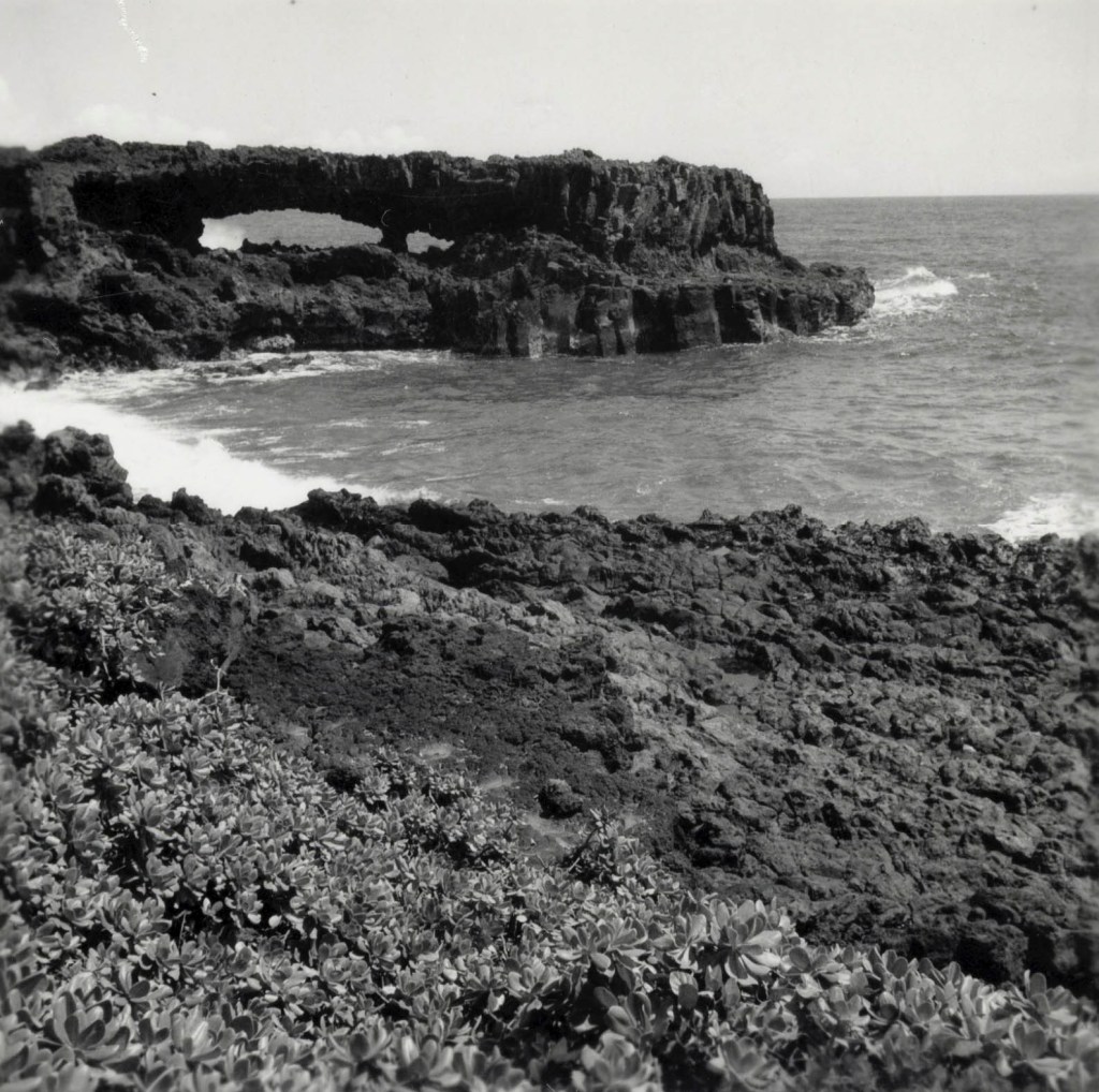 Georgia O'Keeffe (American, 1887-1986) 'Natural Stone Arch near Leho'ula Beach, 'Aleamai' March 1939